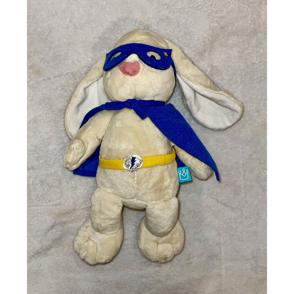 Manhattan Toy Company Superhero Bunny Rabbit Plush w/ Cape, 2017, Small, Easter